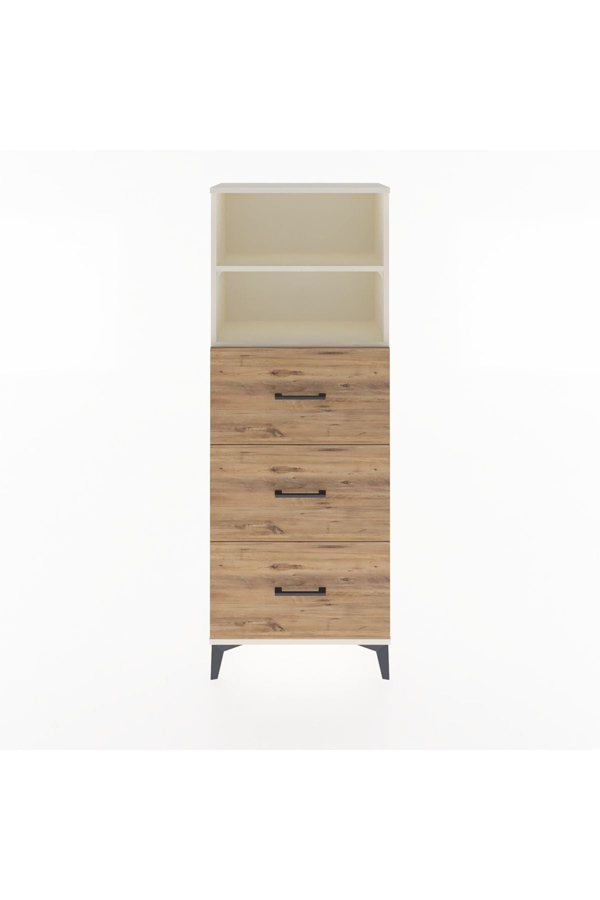 Arges Dolap 2 Raflı 3 Çekmeceli 60x30x163 - S20M080V3A