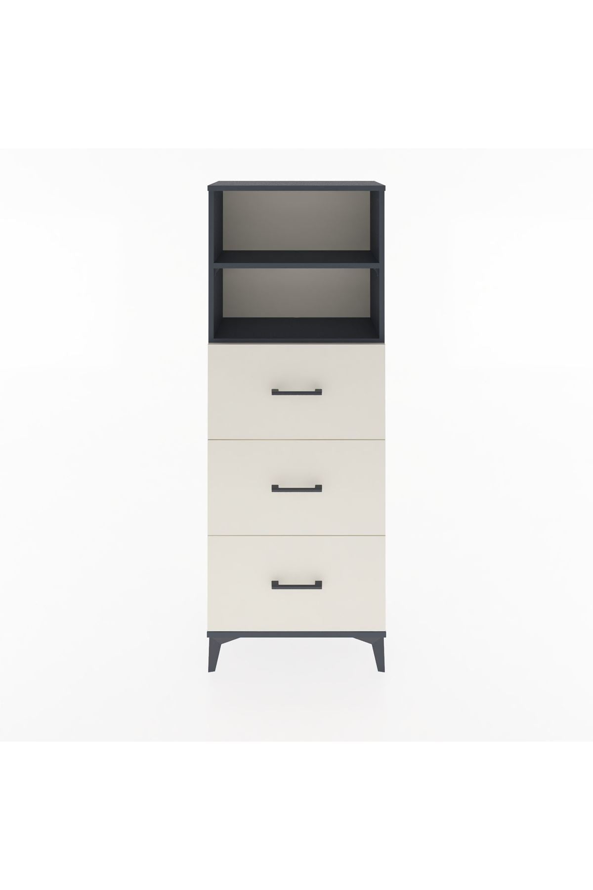 Arges Dolap 2 Raflı 3 Çekmeceli 60x30x163 - S20M080V4A