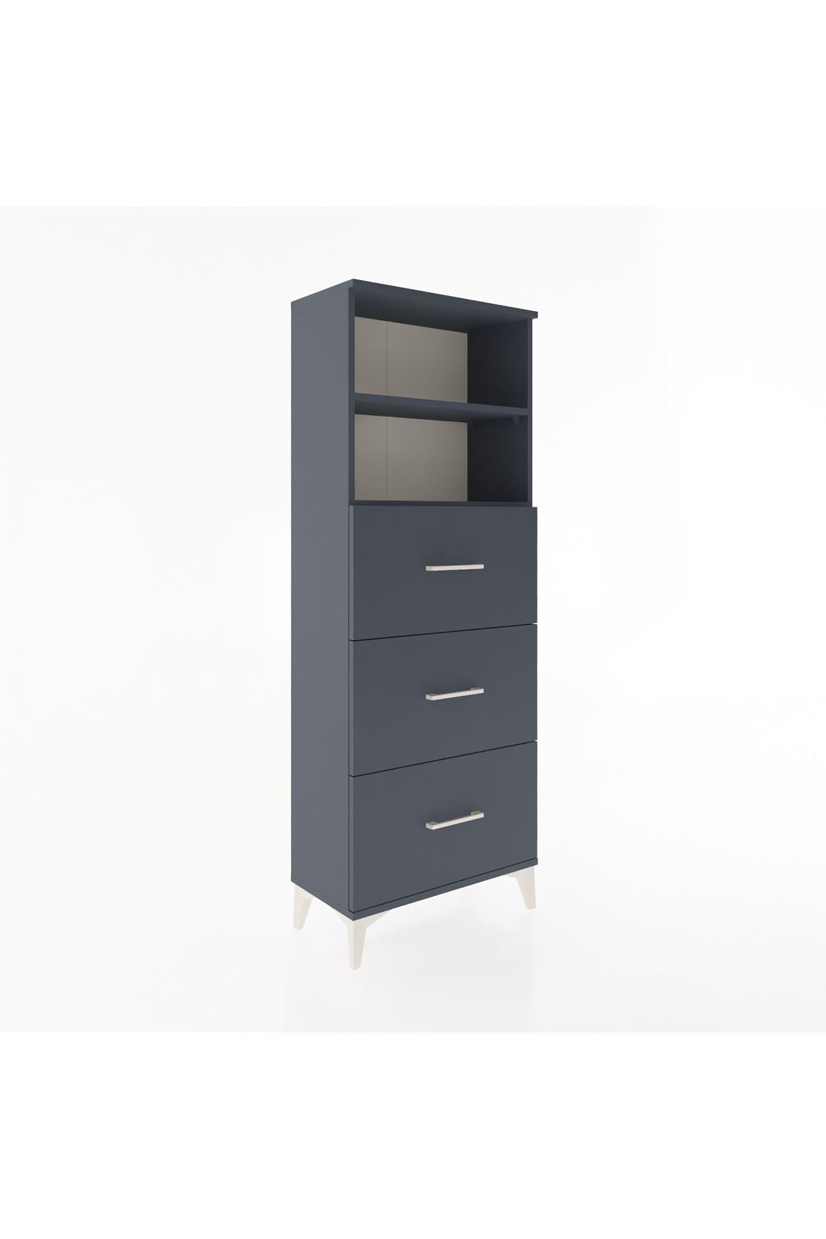 Arges Dolap 2 Raflı 3 Çekmeceli 60x30x163 - S20M080V5A