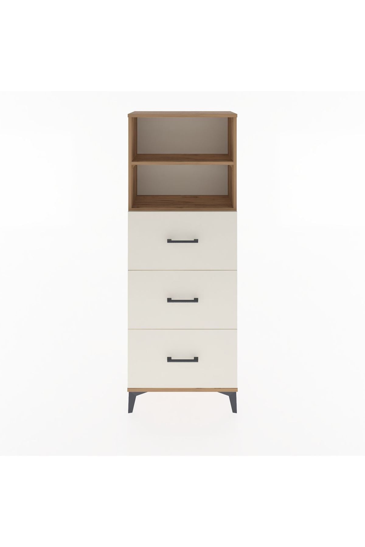 Arges Dolap 2 Raflı 3 Çekmeceli 60x30x163 - S20M080V7A