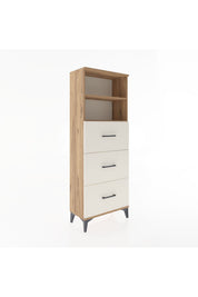 Arges Dolap 2 Raflı 3 Çekmeceli 60x30x163 - S20M080V7A