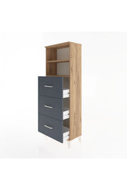 Arges Dolap 2 Raflı 3 Çekmeceli 60x30x163 - S20M080V8A