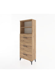 Arges Dolap 2 Raflı 3 Çekmeceli 60x30x163 - S20M080V9A