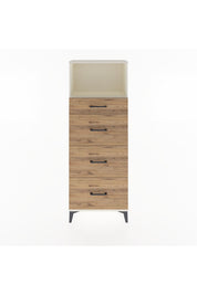 Arges Dolap Tek Raflı 4 Çekmeceli 60x30x163 - S20M081V3A