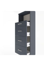 Arges Dolap Tek Raflı 4 Çekmeceli 60x30x163 - S20M081V5A
