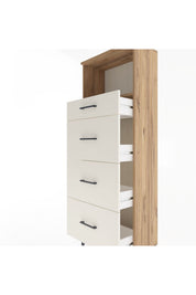Arges Dolap Tek Raflı 4 Çekmeceli 60x30x163 - S20M081V7A