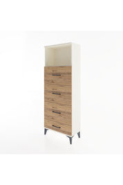 Arges Dolap Tek Raflı 4 Çekmeceli 60x30x163 - S20M082V3A