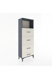 Arges Dolap Tek Raflı 4 Çekmeceli 60x30x163 - S20M082V4A