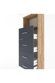 Arges Dolap Tek Raflı 4 Çekmeceli 60x30x163 - S20M082V8A