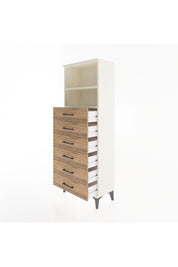 Arges Dolap 2 Raflı 6 Çekmeceli 60x30x163 - S20M084V3A