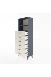 Arges Dolap 2 Raflı 6 Çekmeceli 60x30x163 - S20M084V4A