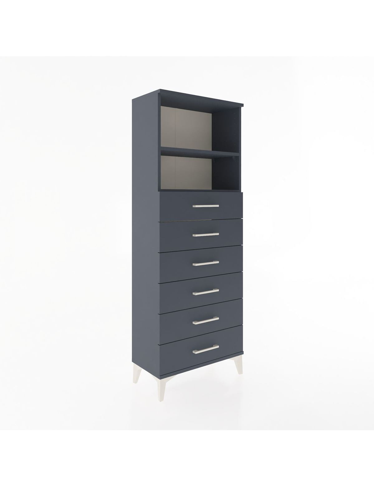 Arges Dolap 2 Raflı 6 Çekmeceli 60x30x163 - S20M084V5A