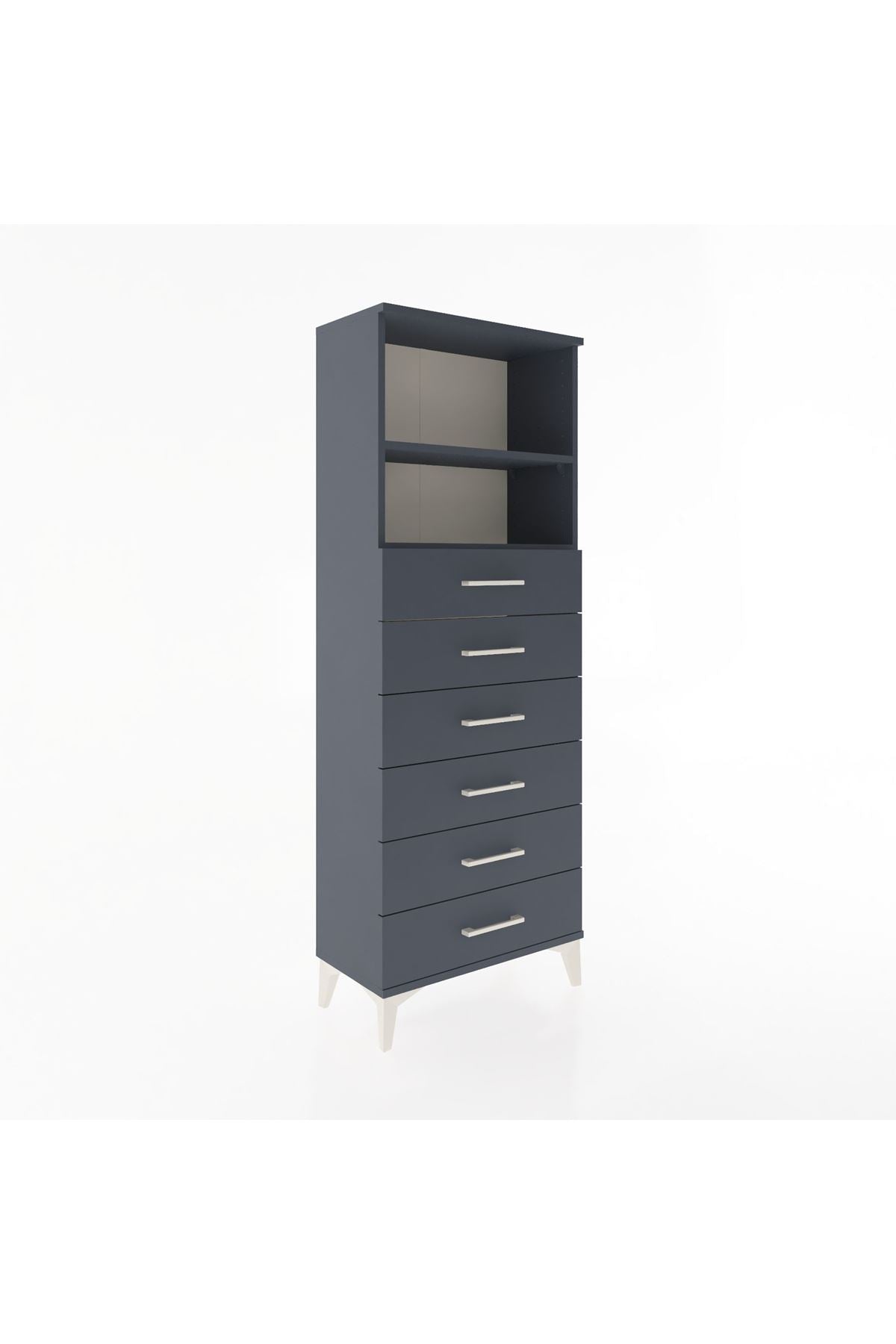 Arges Dolap 2 Raflı 6 Çekmeceli 60x30x163 - S20M084V5A