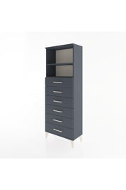 Arges Dolap 2 Raflı 6 Çekmeceli 60x30x163 - S20M084V5A