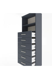 Arges Dolap 2 Raflı 6 Çekmeceli 60x30x163 - S20M084V5A