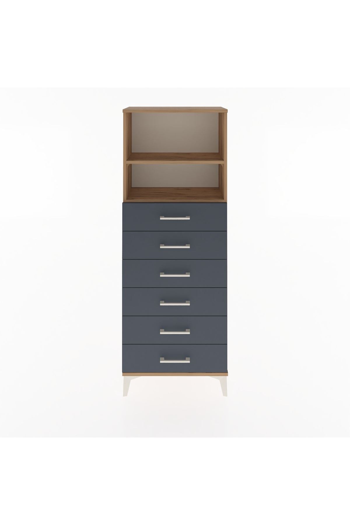 Arges Dolap 2 Raflı 6 Çekmeceli 60x30x163 - S20M084V8A