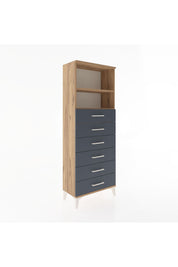 Arges Dolap 2 Raflı 6 Çekmeceli 60x30x163 - S20M084V8A