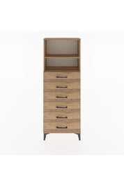 Arges Dolap 2 Raflı 6 Çekmeceli 60x30x163 - S20M084V9A