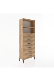 Arges Dolap 2 Raflı 6 Çekmeceli 60x30x163 - S20M084V9A