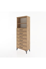 Arges Dolap 2 Raflı 6 Çekmeceli 60x30x163 - S20M084V9A