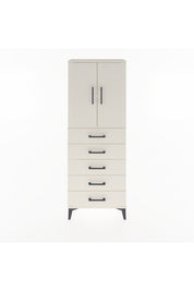 Arges Dolap 2 Raflı 5 Çekmeceli 2 Kapaklı 60x30x163 - S20M085V1A
