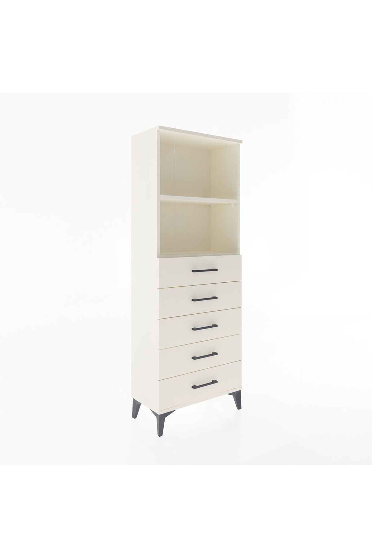 Arges Dolap 2 Raflı 5 Çekmeceli 60x30x163 - S20M086V1A