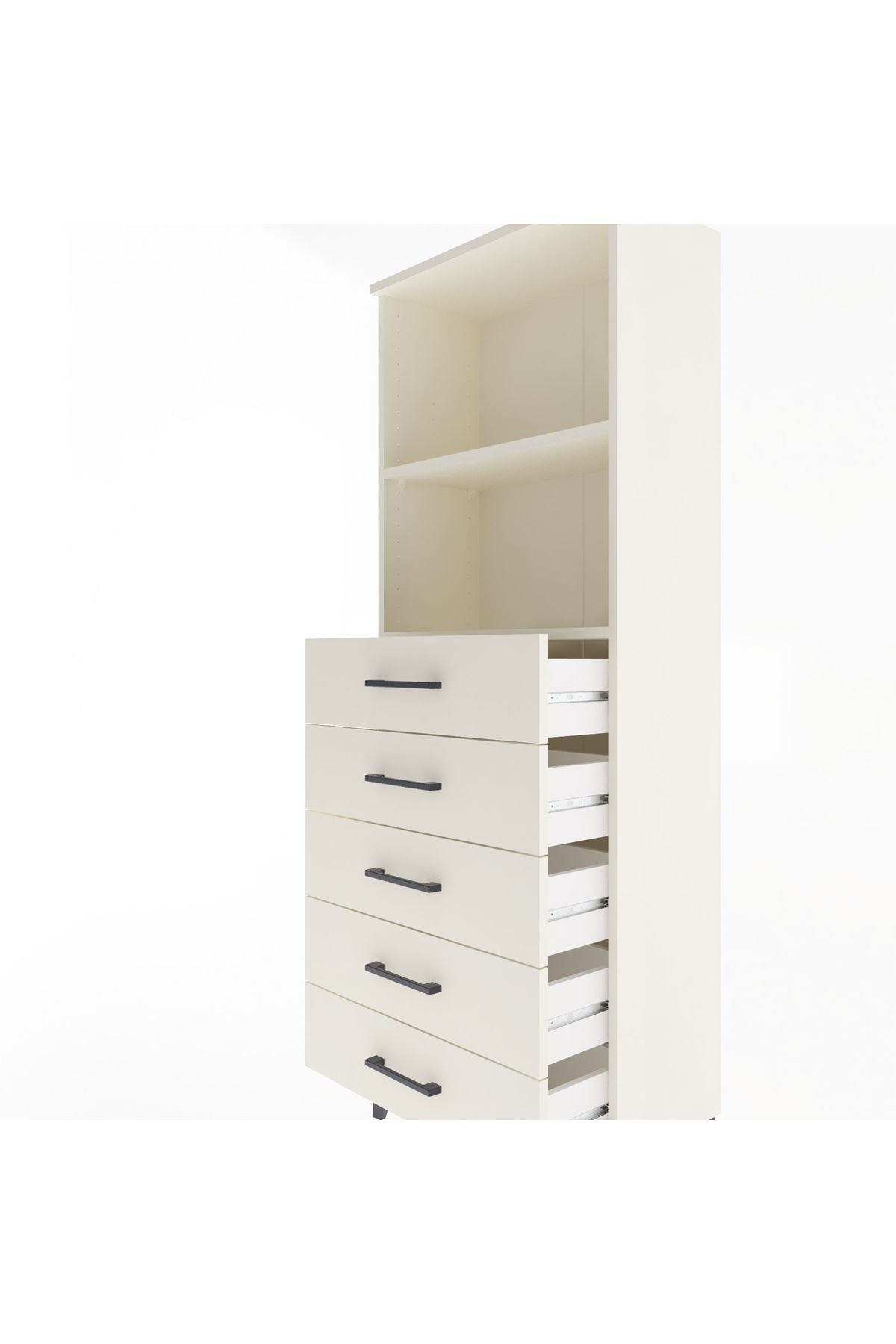 Arges Dolap 2 Raflı 5 Çekmeceli 60x30x163 - S20M086V1A