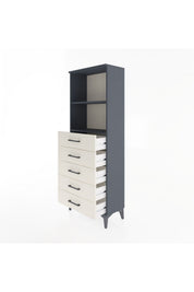 Arges Dolap 2 Raflı 5 Çekmeceli 60x30x163 - S20M086V4A