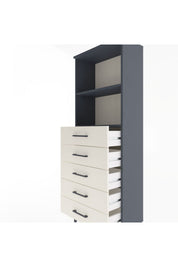 Arges Dolap 2 Raflı 5 Çekmeceli 60x30x163 - S20M086V4A