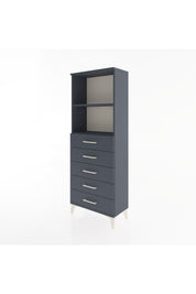 Arges Dolap 2 Raflı 5 Çekmeceli 60x30x163 - S20M086V5A
