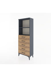 Arges Dolap 2 Raflı 5 Çekmeceli 60x30x163 - S20M086V6A