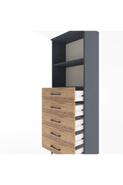 Arges Dolap 2 Raflı 5 Çekmeceli 60x30x163 - S20M086V6A