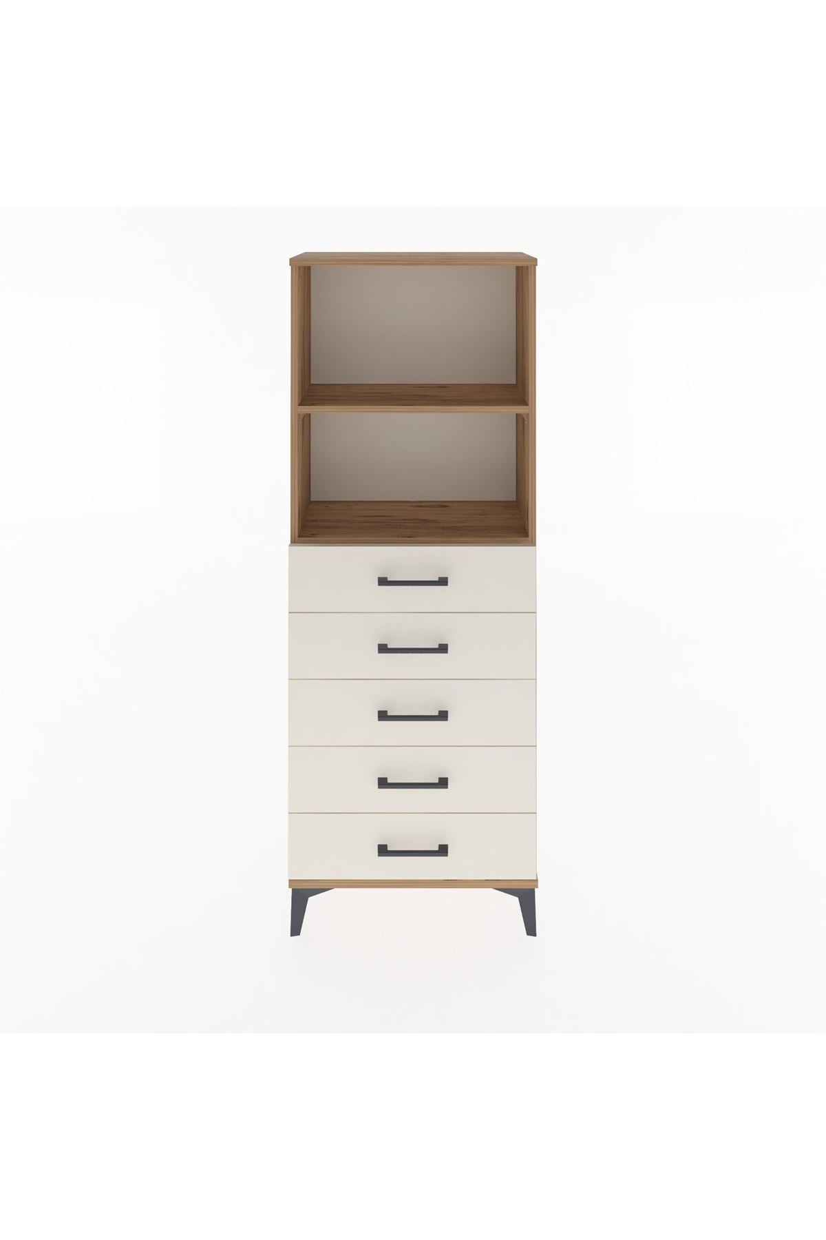 Arges Dolap 2 Raflı 5 Çekmeceli 60x30x163 - S20M086V7A