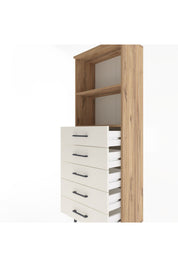 Arges Dolap 2 Raflı 5 Çekmeceli 60x30x163 - S20M086V7A