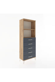 Arges Dolap 2 Raflı 5 Çekmeceli 60x30x163 - S20M086V8A