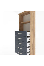 Arges Dolap 2 Raflı 5 Çekmeceli 60x30x163 - S20M086V8A