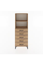 Arges Dolap 2 Raflı 5 Çekmeceli 60x30x163 - S20M086V9A