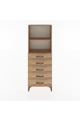 Arges Dolap 2 Raflı 5 Çekmeceli 60x30x163
