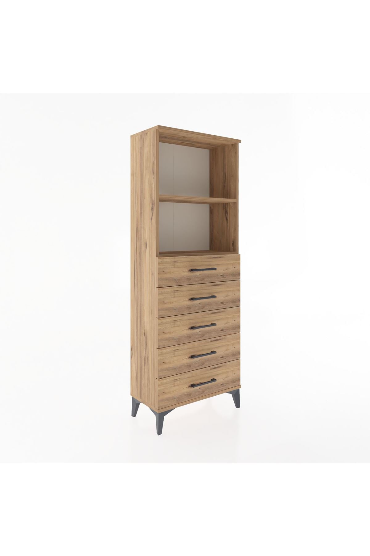 Arges Dolap 2 Raflı 5 Çekmeceli 60x30x163 - S20M086V9A