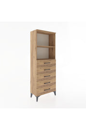 Arges Dolap 2 Raflı 5 Çekmeceli 60x30x163 - S20M086V9A