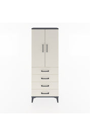 Arges Dolap 3 Raflı 4 Çekmeceli 2 Kapaklı 60x30x163 - S20M087V4A