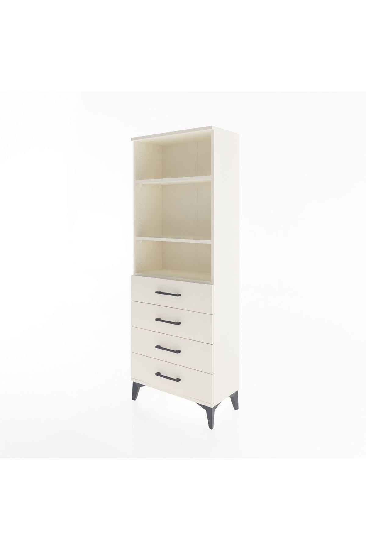 Arges Dolap 2 Raflı 4 Çekmeceli 60x30x163 - S20M088V1A