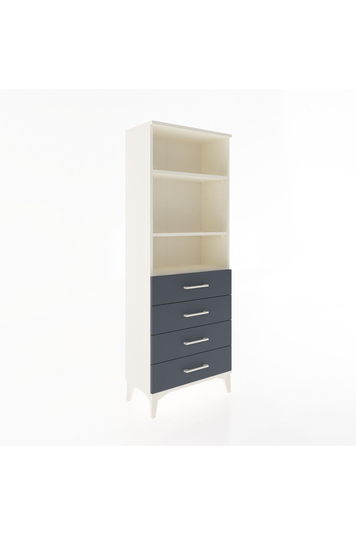 Arges Dolap 2 Raflı 4 Çekmeceli 60x30x163 - S20M088V2A