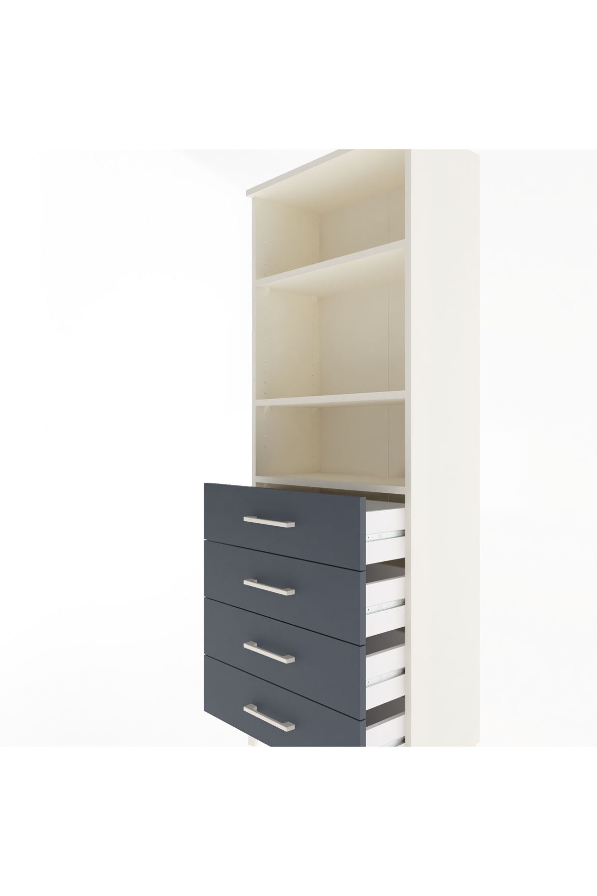 Arges Dolap 2 Raflı 4 Çekmeceli 60x30x163 - S20M088V2A