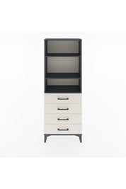 Arges Dolap 2 Raflı 4 Çekmeceli 60x30x163 - S20M088V4A
