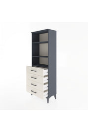 Arges Dolap 2 Raflı 4 Çekmeceli 60x30x163 - S20M088V4A