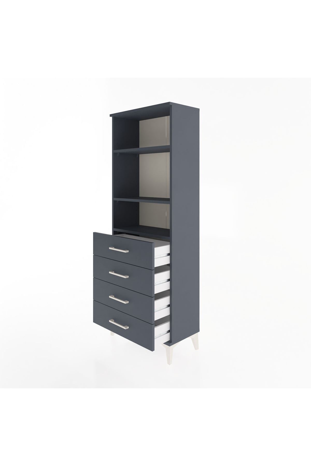 Arges Dolap 2 Raflı 4 Çekmeceli 60x30x163 - S20M088V5A