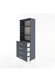 Arges Dolap 2 Raflı 4 Çekmeceli 60x30x163 - S20M088V5A