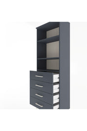 Arges Dolap 2 Raflı 4 Çekmeceli 60x30x163 - S20M088V5A
