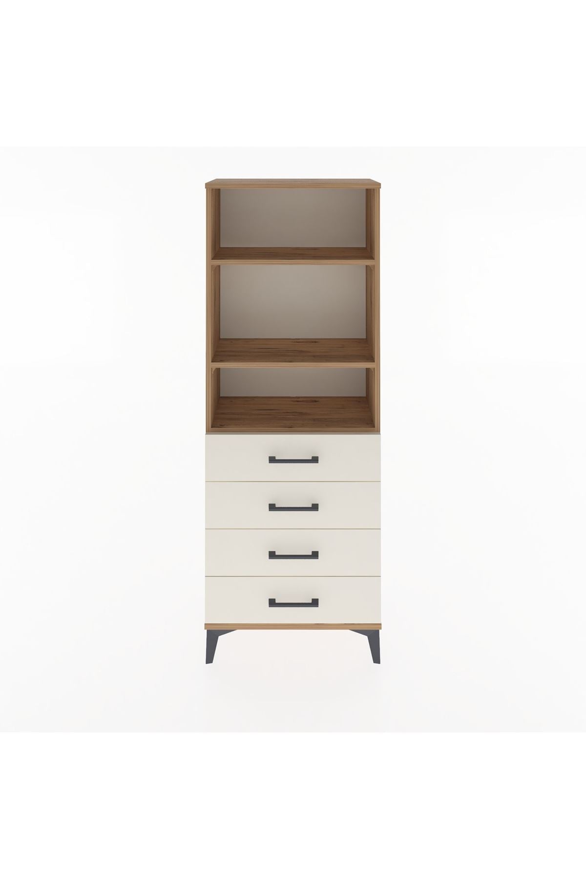 Arges Dolap 2 Raflı 4 Çekmeceli 60x30x163 - S20M088V7A